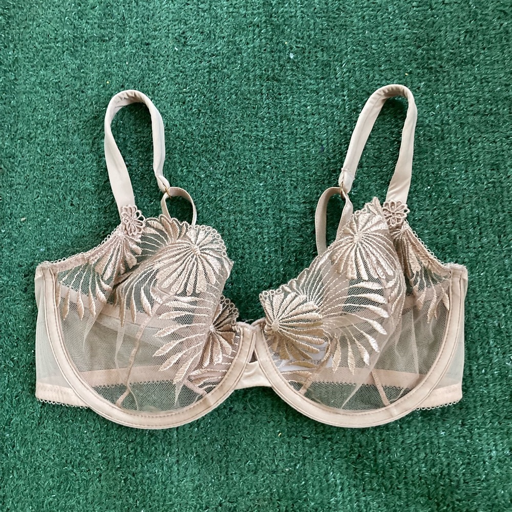 34D Women’s Wacoal Luxe Rare Beauty Underwire Bra (55146) nude sheer